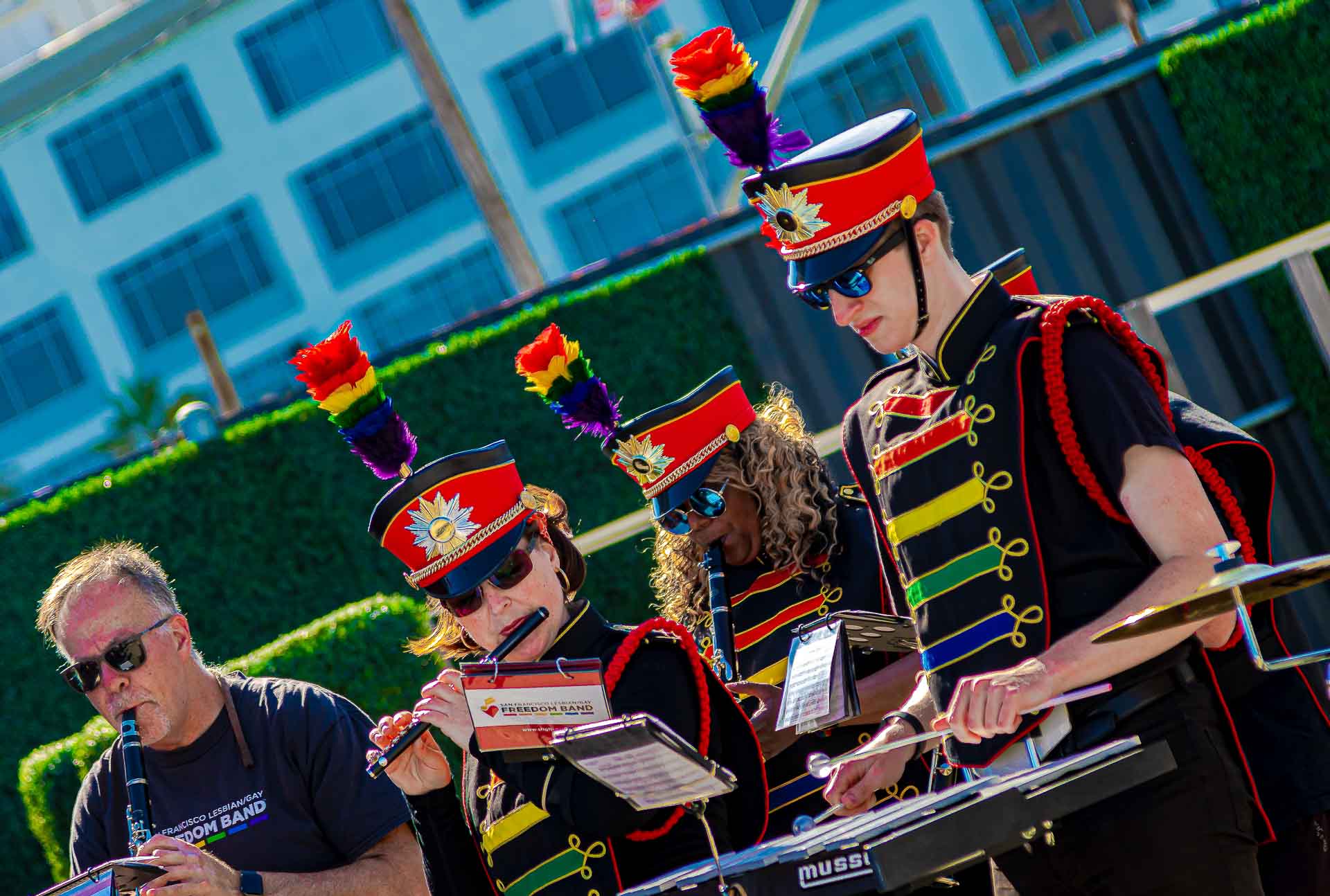 SF Giants LGBT Night — Freedom Band performing at Oracle Park